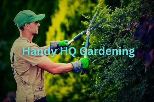 Handy HQ team member doing garden work
